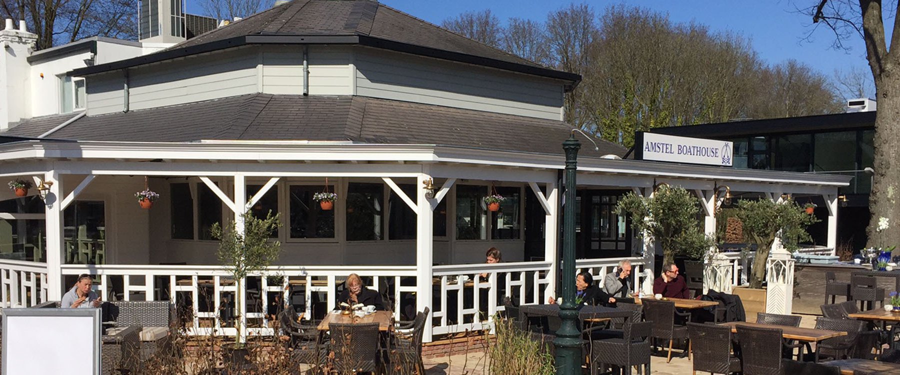 Amstel Boathouse buiten terras