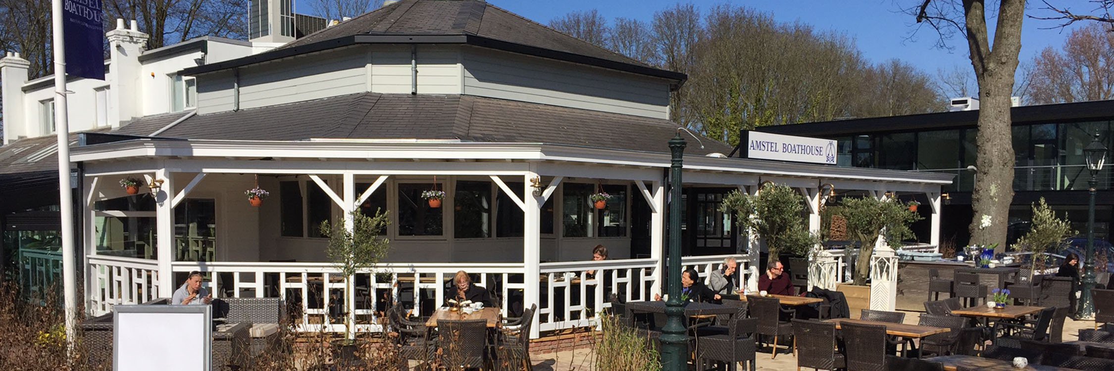 Amstel Boathouse buiten terras