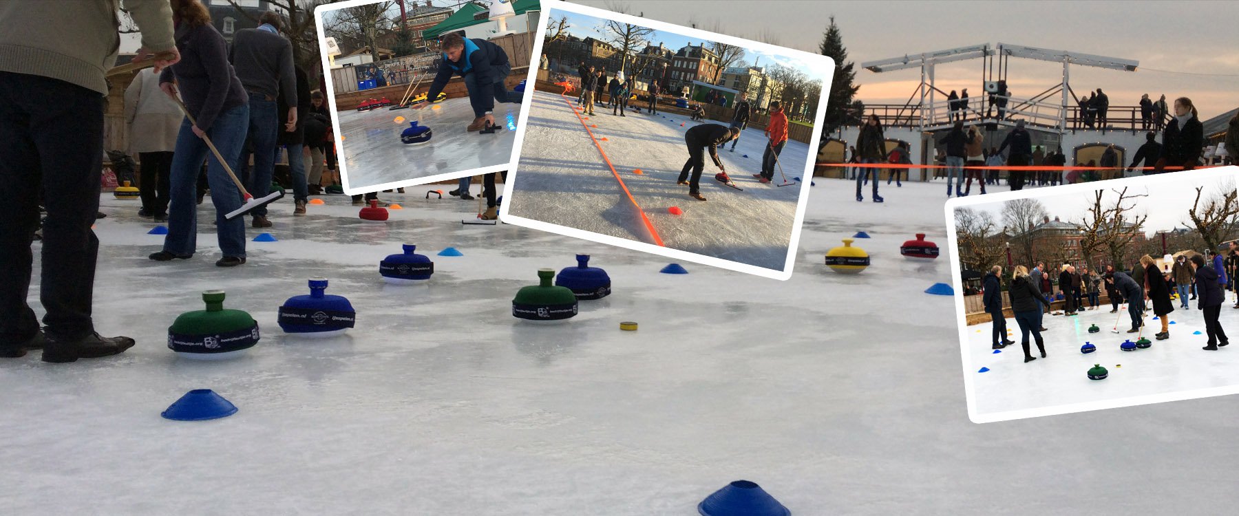 Amsterdam Fun Curling op de sloot