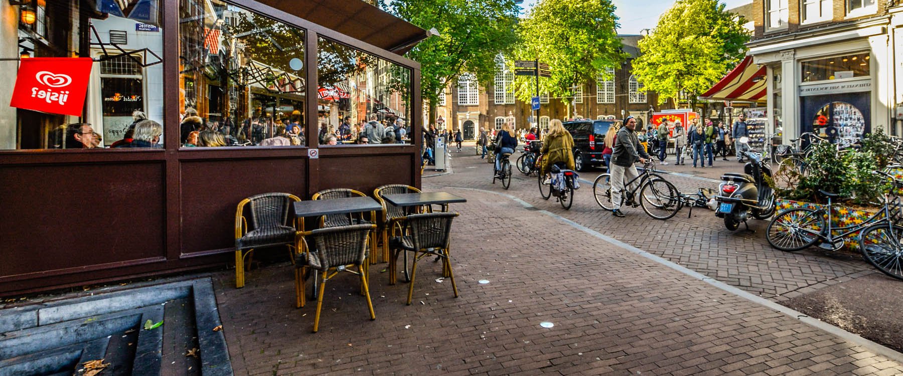 Fietstocht Amsterdam restaurant